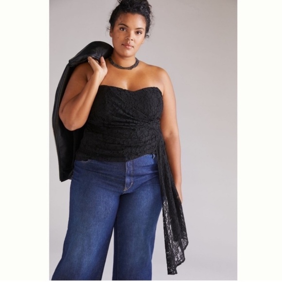 MARE MARE ANTHROPOLOGIE Lace Tube Top - Picture 1 of 10